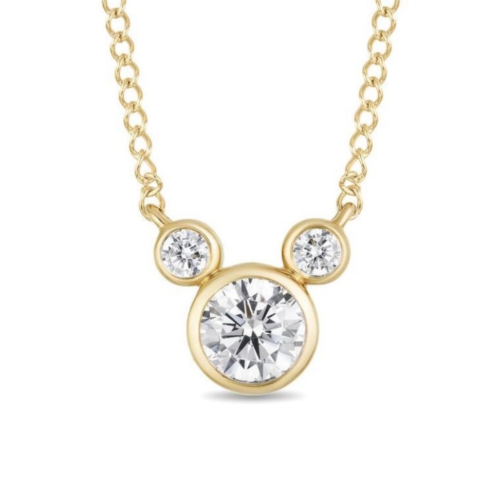 Gold Mickey Mouse Necklace